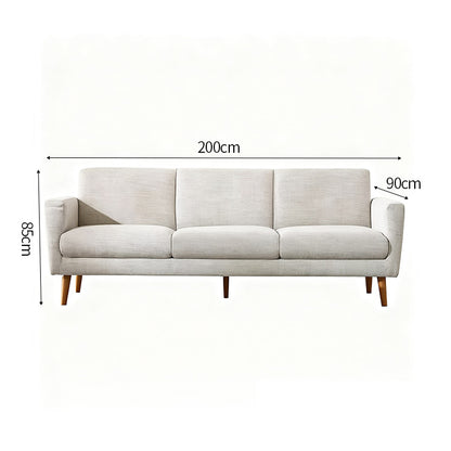 インテリアソファ　リビングソファ　モダンソファ　簡潔　人間工学　天然木　モールドウレタン　柔らかい　ホワイト　カスタマイズ可能　SNSF-C175