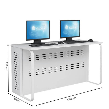 パソコンデスク　㍶デスク　オフィスデスク　鋼製デスク　デスク　㍶収納　鋼製フレーム　シンプル　コンパクト　ホワイト　カスタマイズ可能　BGZ-C017　CHICKAGU