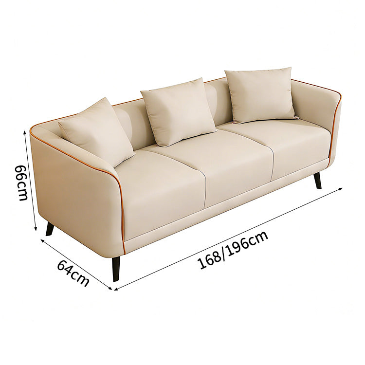 ソファー　ソファ　2人掛け　3人掛け　合成皮革　高反発ウレタンフォーム　コンパクト　脚付き　シンプル　ホワイト　SNSF-C088