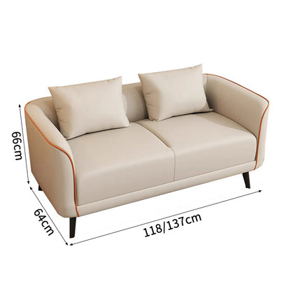 ソファー　ソファ　2人掛け　3人掛け　合成皮革　高反発ウレタンフォーム　コンパクト　脚付き　シンプル　ホワイト　SNSF-C088