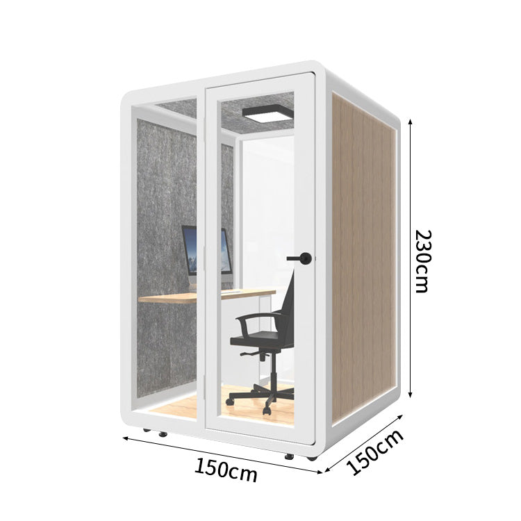 静けさ　複数層構造　遮音強化ガラス　換気　照明　移動式　防音室　遮音カプセル　防音ブース　カスタマイズ可能　JYC-C003