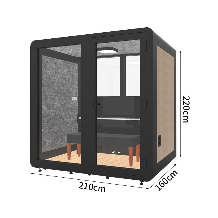 静けさ　複数層構造　遮音強化ガラス　換気　照明　移動式　防音室　遮音カプセル　防音ブース　カスタマイズ可能　JYC-C003