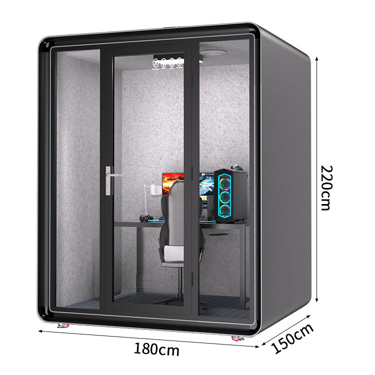 防音室　隔音室　移動式　プロフェッショナル　透明強化ガラスドア　シンプルモダン　照明システム　遮音カプセル　防音ブース　カスタマイズ可能　JYC-C004