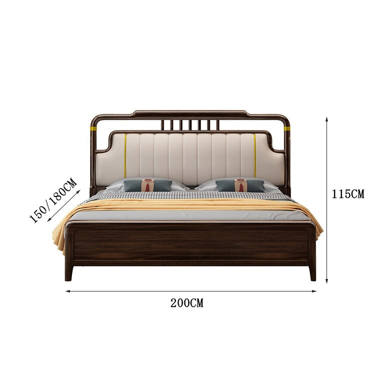 ベッド　二人用　キング　サイズ　ヘッドボード　ウレタン充填　柔らか　ポリエステル　通気性　天然木　ブロンズメッキ　大容量　引き出し　ベッド下収納　上質　落ち着き　便利　CHICKAGU
