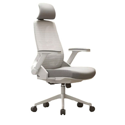 オフィスチェア　オフィス　チェア　昇降式アームレスト　人間工学　ヘッドレスト　高密度ウレタンフォーム　ナイロン製五本脚ベース　静音キャスター   BGY-480