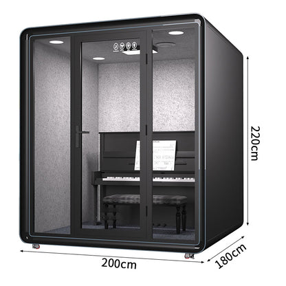 防音室　隔音室　移動式　プロフェッショナル　透明強化ガラスドア　シンプルモダン　照明システム　遮音カプセル　防音ブース　カスタマイズ可能　JYC-C004
