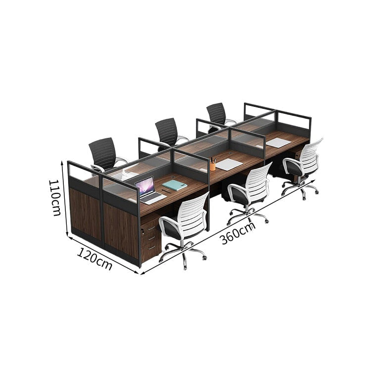 厚い板材　丈夫　チェスト　移動可能　配線穴キャップ　パーティション　デスク　オフィスデスク　事務所用　引き出し　錠付き　シンプル　機能的　ホワイト　ウォールナット　BGZ-006