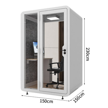 静けさ　複数層構造　遮音強化ガラス　換気　照明　移動式　防音室　遮音カプセル　防音ブース　カスタマイズ可能　JYC-C003