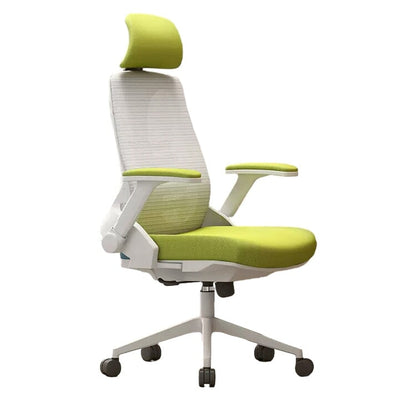 オフィスチェア　オフィス　チェア　昇降式アームレスト　人間工学　ヘッドレスト　高密度ウレタンフォーム　ナイロン製五本脚ベース　静音キャスター   BGY-480