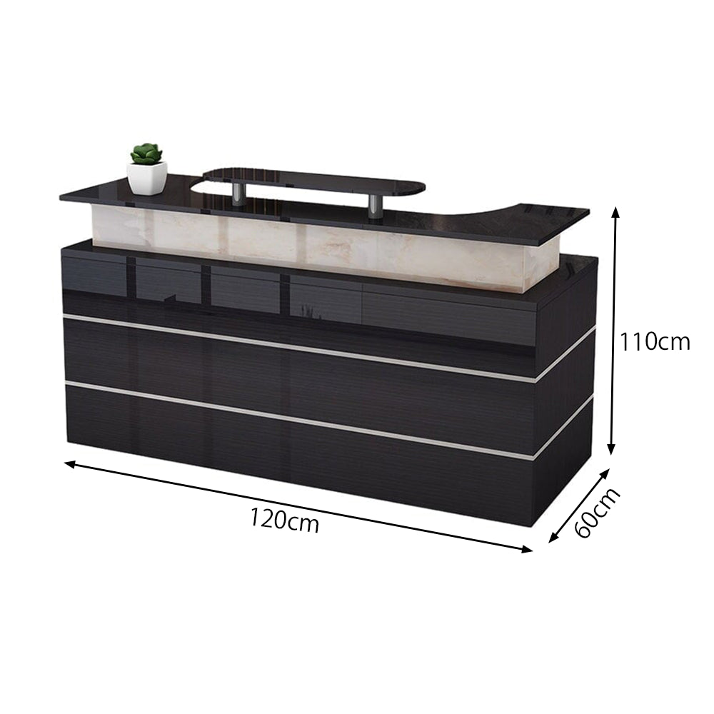 受付カウンター　受付台  レジカウンター  カウンター　オフィス受付　ＰＣ収納　ロック付き　メラミン化粧板　 艶消し　艶あり　ホワイト　カスタマイズ可能　JDT-471