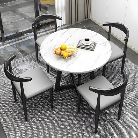 応接セット 椅子 チェア テーブル センターテーブル スチール 応接用 弧状 丸い天板 360°調節可能 メラミン化粧板 高品質 耐荷重 おしゃれ シンプル JDZH-C033 chickagu