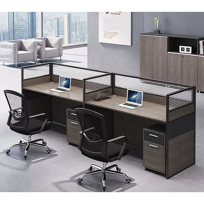 デスク　オフィスデスク　ワークデスク　高級感　トップパネル付き　配線孔付き　ロック付き  BGZ-405