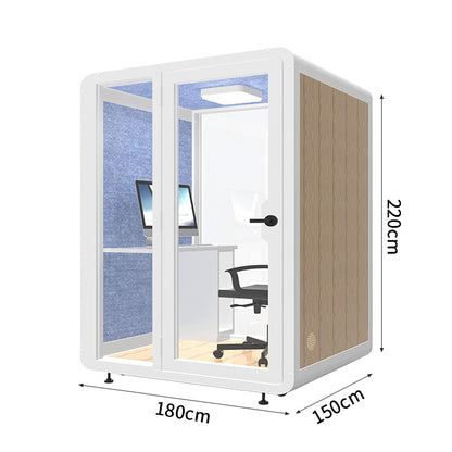 静けさ　複数層構造　遮音強化ガラス　換気　照明　移動式　防音室　遮音カプセル　防音ブース　カスタマイズ可能　JYC-C003