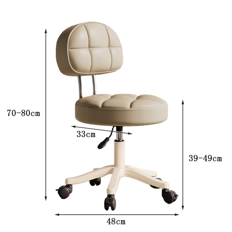インドアチェア　チェア　ワークチェア　作業用　化粧用　一人掛け　昇降回転　革　ウレタン　ふっくら　クッション性　キャスター　モダン　心地よい　快適　CHICKAGU