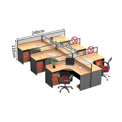 オフィスデスク　ワークデスク　パソコンデスク　事務用デスク　デスク　トップパネル　配線孔　ナチュラル　カスタマイズ可能　BGZ-229