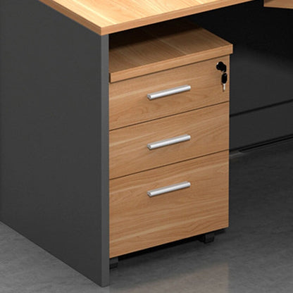 オフィスデスク　ワークデスク　パソコンデスク　事務用デスク　デスク　トップパネル　配線孔　ナチュラル　カスタマイズ可能　BGZ-229