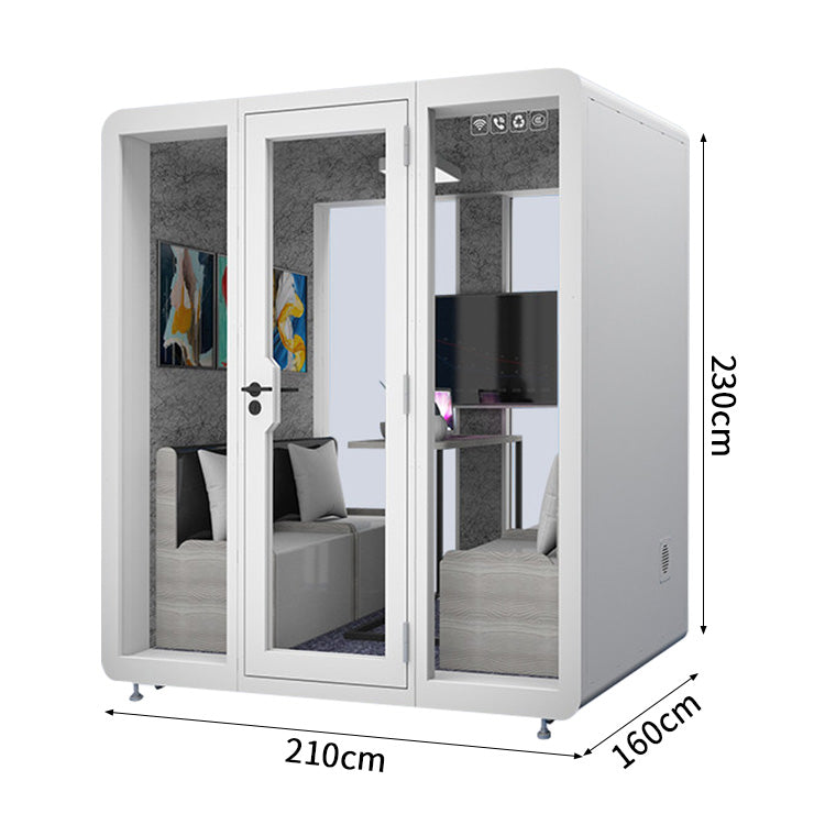 遮音　吸音　さまざま　遮音素材　換気システム　モダン　シンプル　防音室　遮音カプセル　防音ブース　カスタマイズ可能　JYC-C002