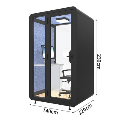 静けさ　複数層構造　遮音強化ガラス　換気　照明　移動式　防音室　遮音カプセル　防音ブース　カスタマイズ可能　JYC-C003