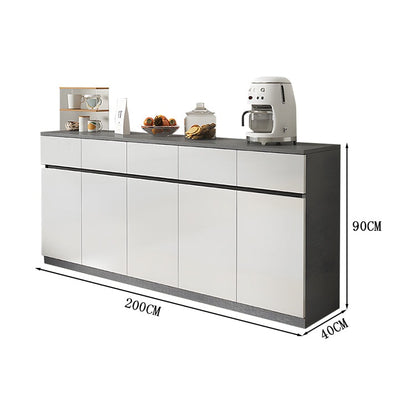 キッチンボード　食器棚　収納　バイカラーデザイン　分類収納　引き出し　スリムデザイン　コンパクト　省スペース　メラミン化粧板　SNG-C038　CHICKAGU