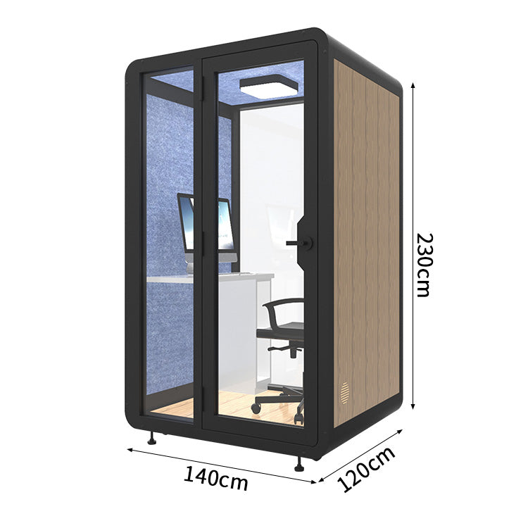 静けさ　複数層構造　遮音強化ガラス　換気　照明　移動式　防音室　遮音カプセル　防音ブース　カスタマイズ可能　JYC-C003