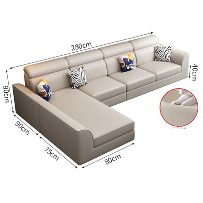 ソファ　コーナーソファ　リビングソファ　モジュラーソファ　人間工学背もたれ　冷感藤席付き　ワイド奥行き　柔らか肘掛け　体圧分散　通気性優れ　さわやか　シンプルモダン　グレー　カスタマイズ可能　SNSF-C190