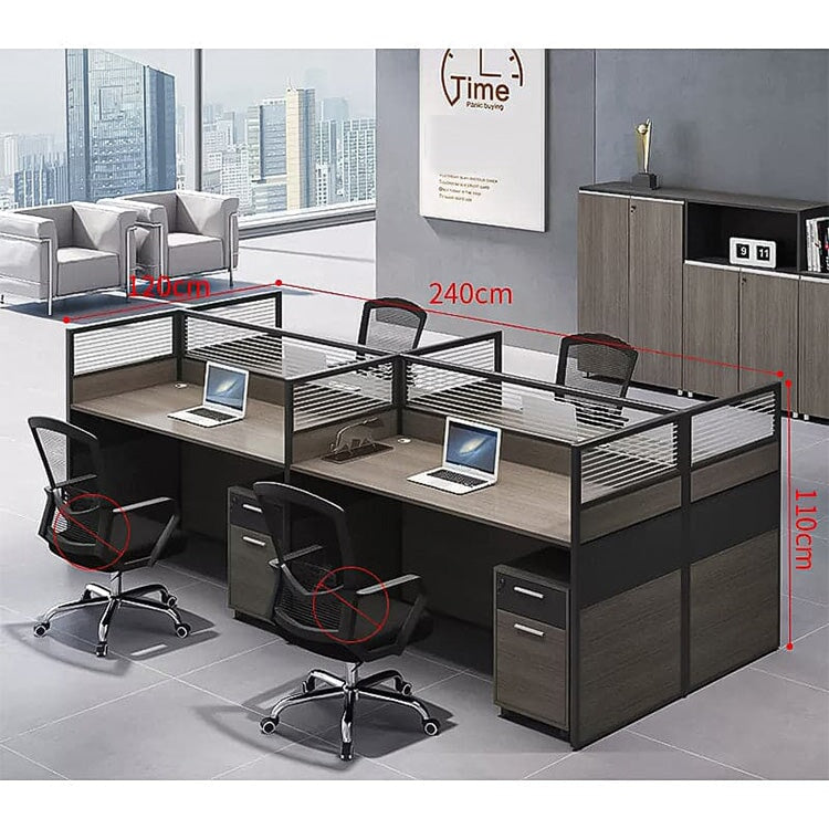 デスク　オフィスデスク　ワークデスク　高級感　トップパネル付き　配線孔付き　ロック付き  BGZ-405