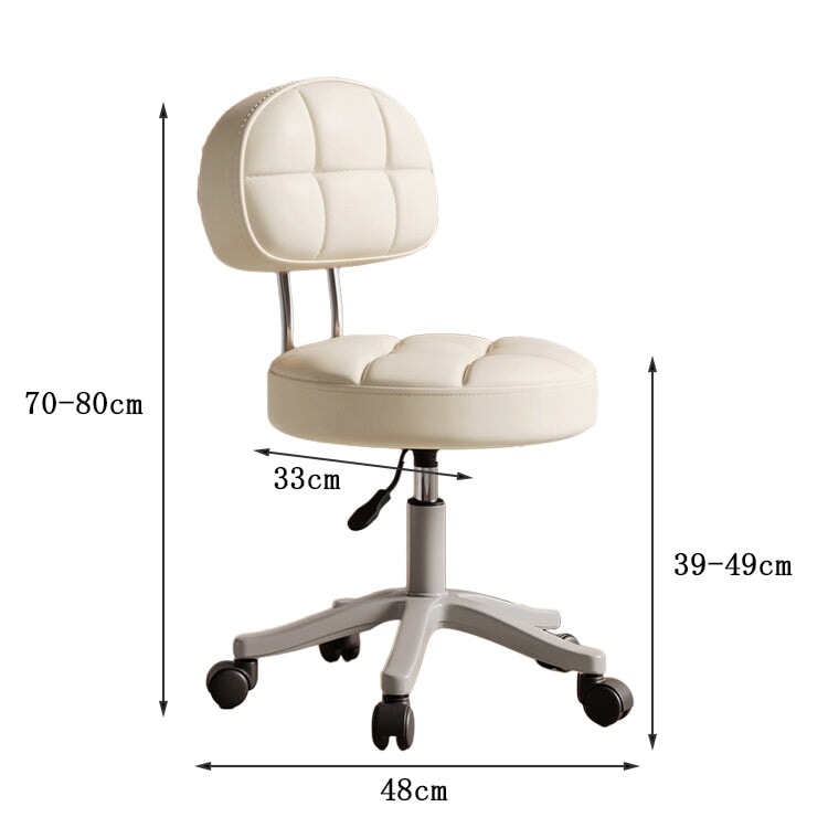 インドアチェア　チェア　ワークチェア　作業用　化粧用　一人掛け　昇降回転　革　ウレタン　ふっくら　クッション性　キャスター　モダン　心地よい　快適　CHICKAGU