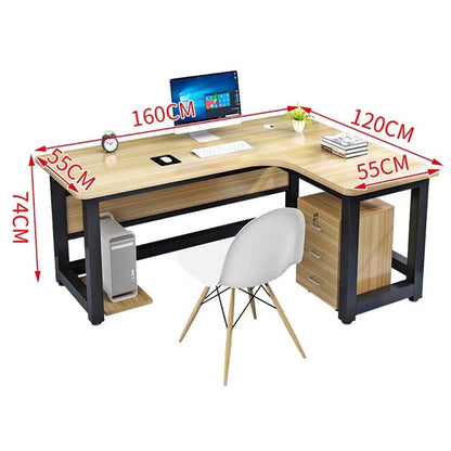 デスク　オフィスデスク　作業机　パソコンデスク　焼付塗装　L字型天板　幕板　滑り止め　シンプル　モダン  BGZ-457