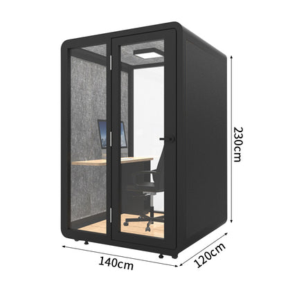 静けさ　複数層構造　遮音強化ガラス　換気　照明　移動式　防音室　遮音カプセル　防音ブース　カスタマイズ可能　JYC-C003