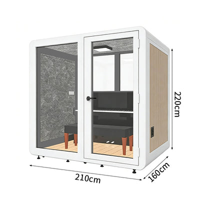 静けさ　複数層構造　遮音強化ガラス　換気　照明　移動式　防音室　遮音カプセル　防音ブース　カスタマイズ可能　JYC-C003