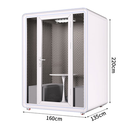 防音室　隔音室　移動式　プロフェッショナル　透明強化ガラスドア　シンプルモダン　照明システム　遮音カプセル　防音ブース　カスタマイズ可能　JYC-C004