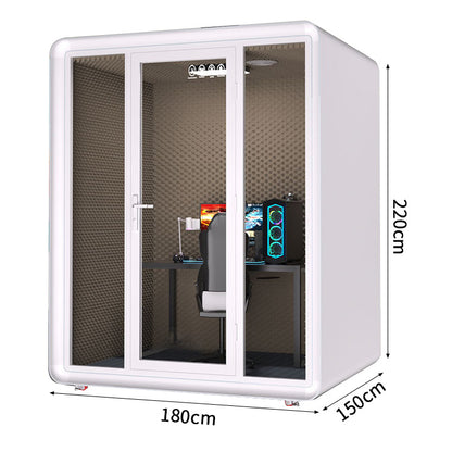 防音室　隔音室　移動式　プロフェッショナル　透明強化ガラスドア　シンプルモダン　照明システム　遮音カプセル　防音ブース　カスタマイズ可能　JYC-C004
