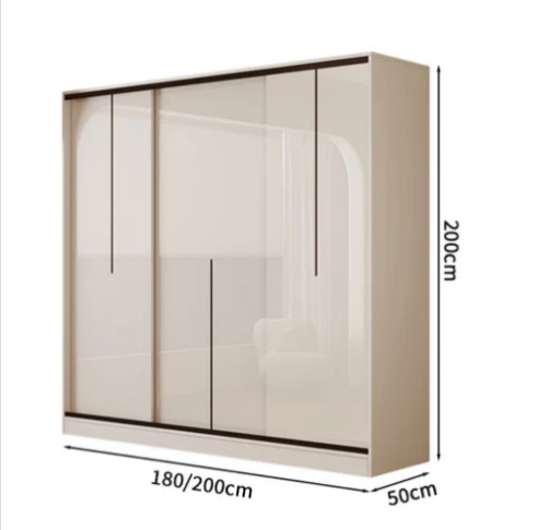 衣類収納ユニット　クローゼットキャビネット　衣類整理スペース　クローゼット　壁面収納　ワードローブ　洋服収納　エコ素材　分類収納　大容量　サイドキャビネット　引き違い戸　YG-S009