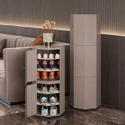 コンパクト　省スペース　エコ塗装　多段式　扉付き収納　分類収納　可動棚板　シューズボックス　下駄箱　シンプル　大容量　XG-C083