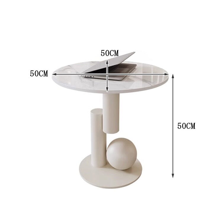 センターテーブル　テーブル　サイドテーブル　リビング用　焼結石天板　引き出し　分離式　焼付塗装　角丸加工　デザイン性　おしゃれ　ホワイト　カスタマイズ可能　CHICKAGU