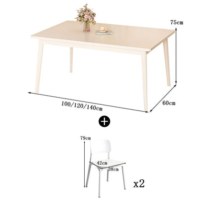 ダイニングテーブル　ダイニング　テーブル　食事用　広い天板　厚み　角丸加工　ラバーウッド　天然木　組み立て簡単　耐久性　安定性　簡素　カジュアル　シンプル　CZ-C013 chickagu