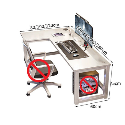 Ｌ字型天板　広い　コーナー設置　スチールフレーム　耐荷重　安定性　三角構造　配線穴キャップ　Ｒ仕上げ　デスク　パソコンデスク　シンプル　洗練　モダン　ホワイト　ブラック　SNZ-C026　chickagu