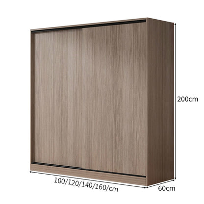 エコ板材　引き戸　物干し竿　上置き収納　多目的　大容量　分類収納　ワードローブ　壁面収納　クローゼット　木目調　落ち着き　実用　YG-C030