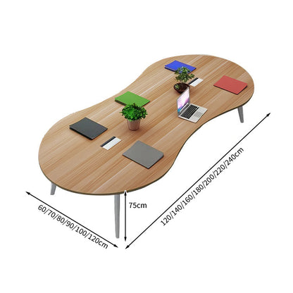 安全無臭　ミーティングテーブル　大型会議テーブル　オフィスデスク　ナチュラル　カスタマイズ可能　HYZ-T004　 