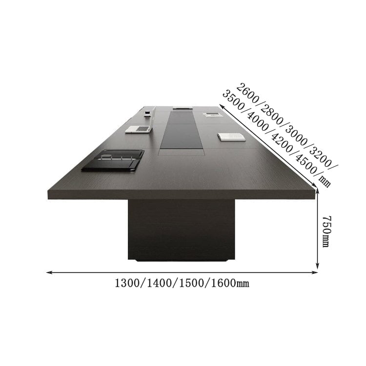 会議テーブル　ミーティングテーブル　商談テーブル　長方形テーブル　高耐荷重　大容量収納　重厚感　ウォールナット　カスタマイズ可能　CHICKAGU