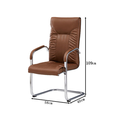 人間工学　肘掛け　ウレタン　エルゴノミクスデザイン　レザー生地　ワークチェア　チェア　カンチレバーチェア　オフィスチェア　デスクワーク　おしゃれ　ブラック　BGY-T069