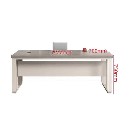 デスク　オフィスデスク　エグゼクティブデスク　事務机　作業机　ワークデスク　サイドキャビネット付き　PC用通気口付き　幕板付き　ワイヤリングBOX付き  LBZ-418