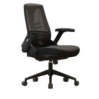 オフィスチェア　オフィス　チェア　昇降式アームレスト　人間工学　ヘッドレスト　高密度ウレタンフォーム　ナイロン製五本脚ベース　静音キャスター   BGY-480