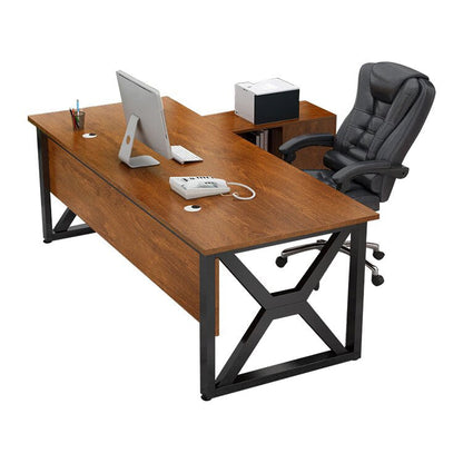 エグゼクティブデスク　社長机　オフィスデスク　つくえ　事務机　作業机　役員机 　炭素鋼    メラミン化粧板  LBZ-457