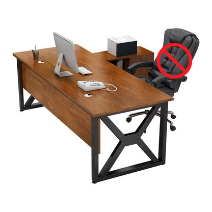 エグゼクティブデスク　社長机　オフィスデスク　つくえ　事務机　作業机　役員机 　炭素鋼    メラミン化粧板  LBZ-457