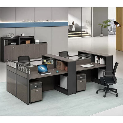 デスク　オフィスデスク　ワークデスク　高級感　トップパネル付き　配線孔付き　ロック付き  BGZ-405