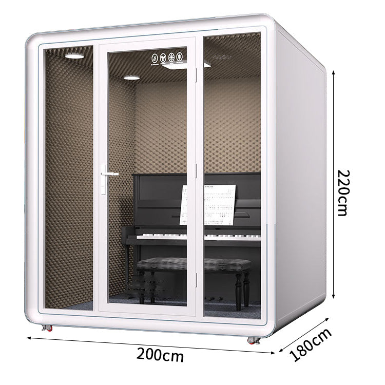 防音室　隔音室　移動式　プロフェッショナル　透明強化ガラスドア　シンプルモダン　照明システム　遮音カプセル　防音ブース　カスタマイズ可能　JYC-C004