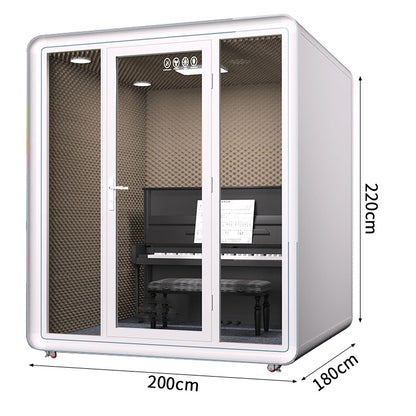 防音室　隔音室　移動式　プロフェッショナル　透明強化ガラスドア　シンプルモダン　照明システム　遮音カプセル　防音ブース　カスタマイズ可能　JYC-C004