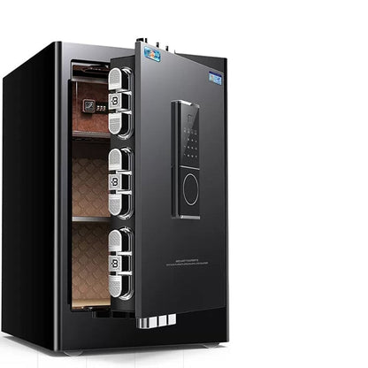 金庫　スチール金庫　業務用　焼付塗装　指紋認証　パスワード解錠　モバイル通知機能　通報機能　プッシュンつまみ　遠隔解錠　ブラック　ブラウン　BXG-010