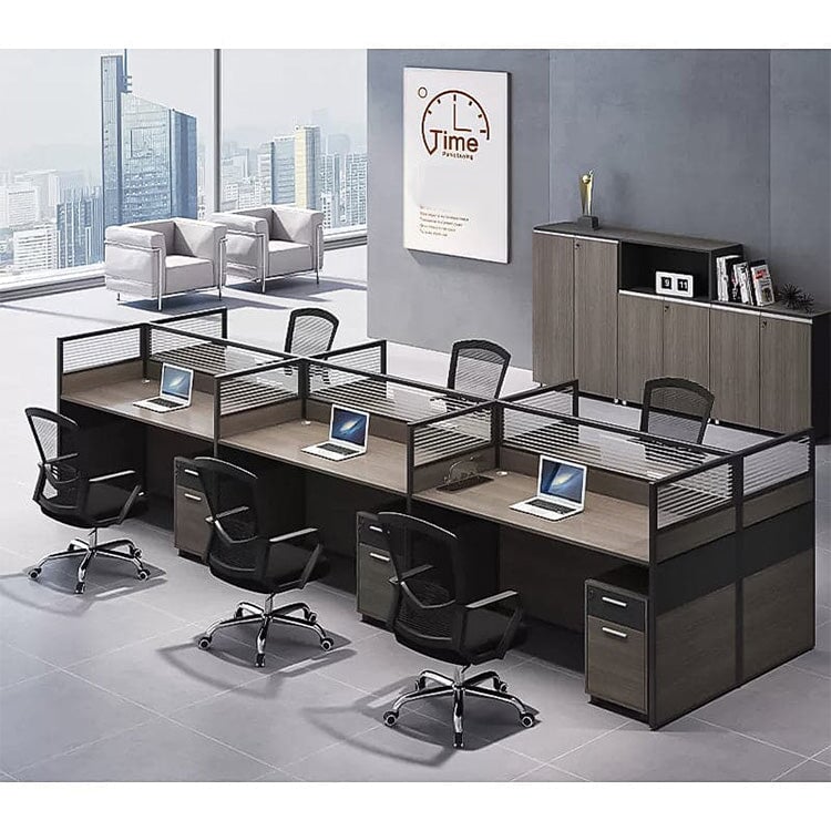 デスク　オフィスデスク　ワークデスク　高級感　トップパネル付き　配線孔付き　ロック付き  BGZ-405